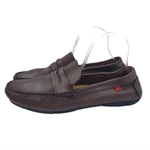 Marc Joseph Park Hill Brown Leather Driving Loafers Men’s 10.5 Moc Stitch Brazil